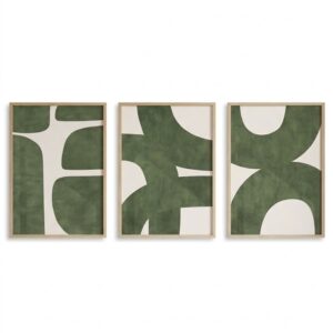 Kit 3 Cuadros – Módulo Musgo – 40 x 60