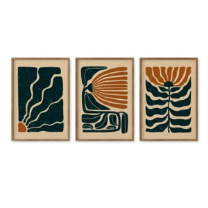 Kit 3 Cuadros – Raíces de Atardecer – 30 x 40