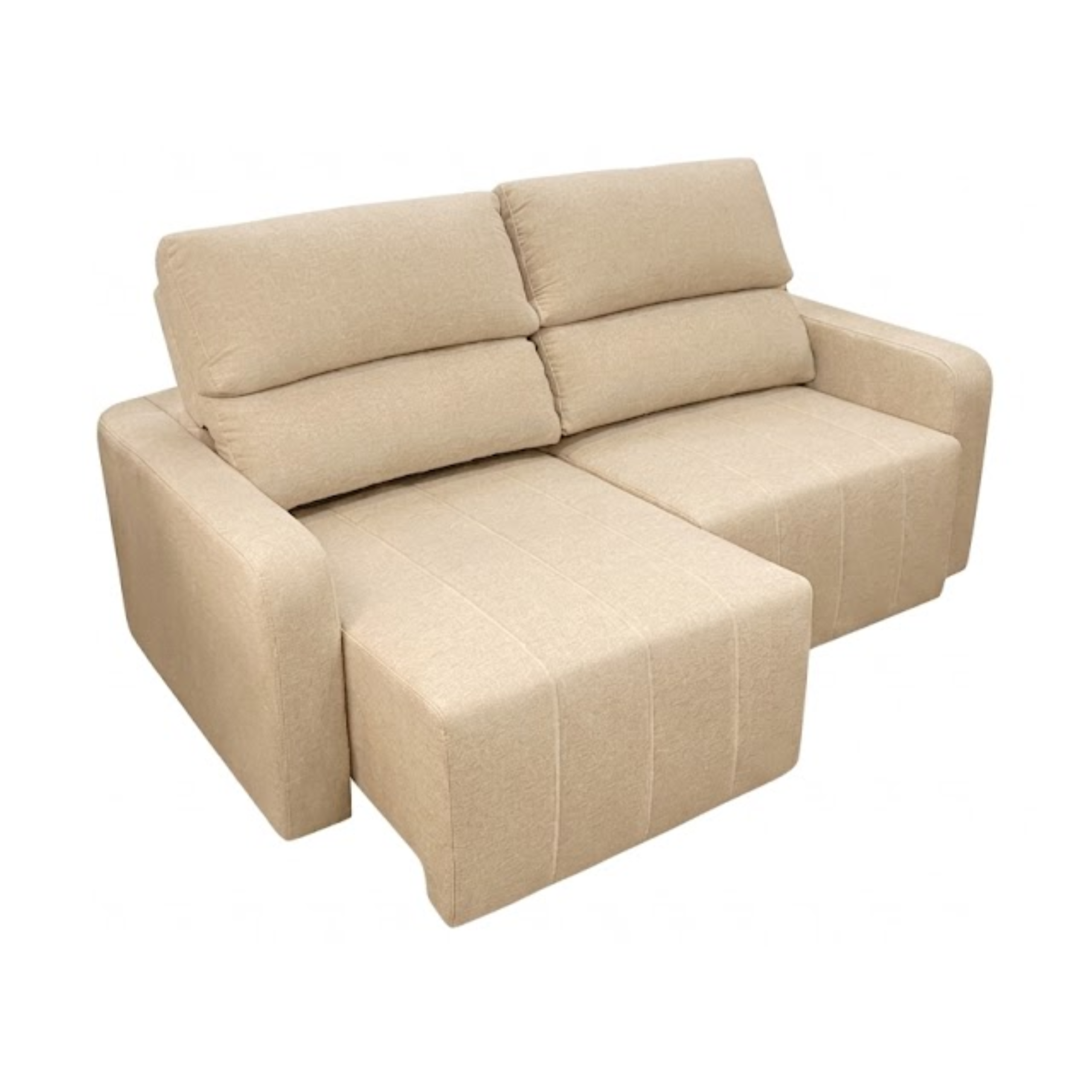 Sofá Havai Extensible Reclinable – Beige - 2 cuerpos