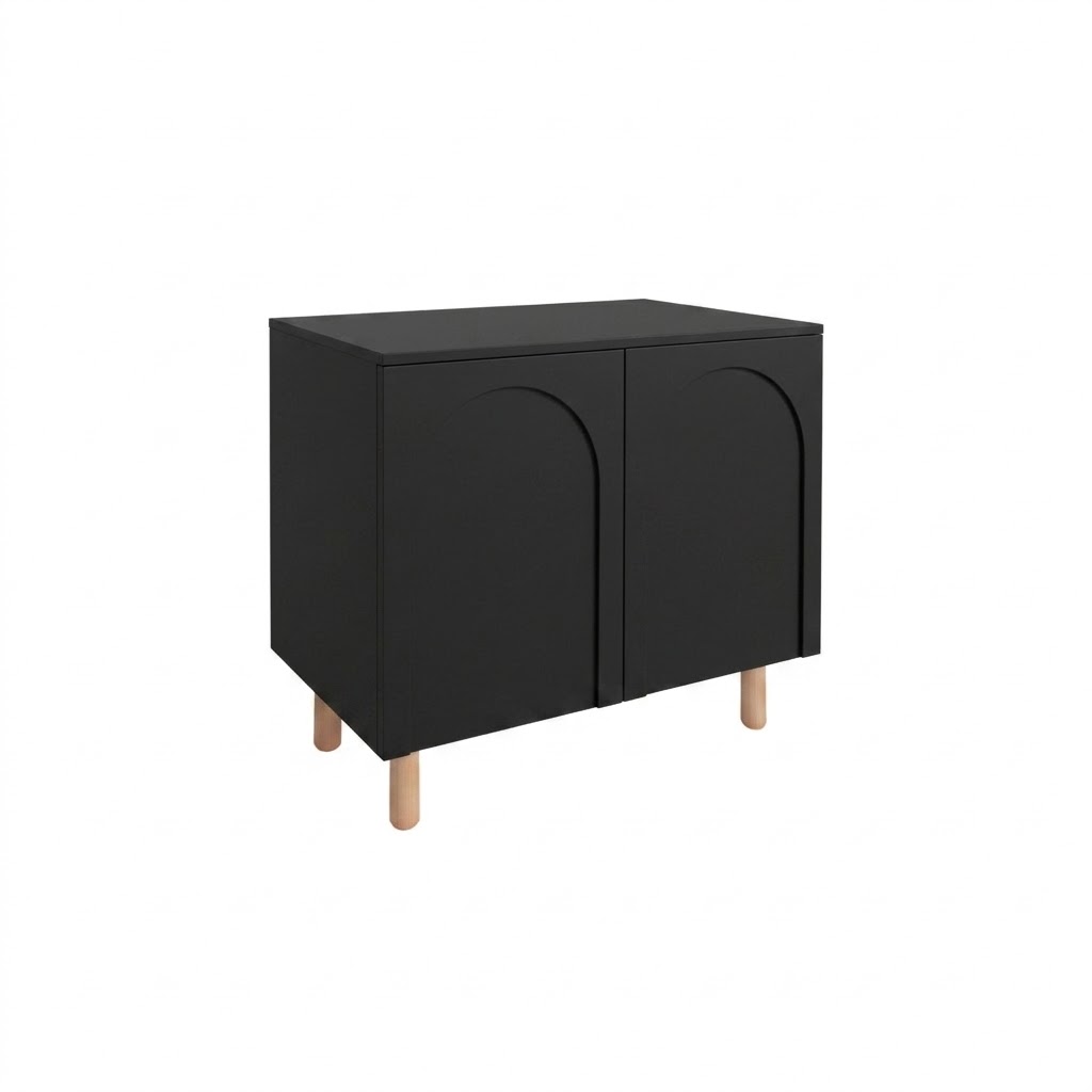 Aparador Coffee Corner Arco 80cm – Negro