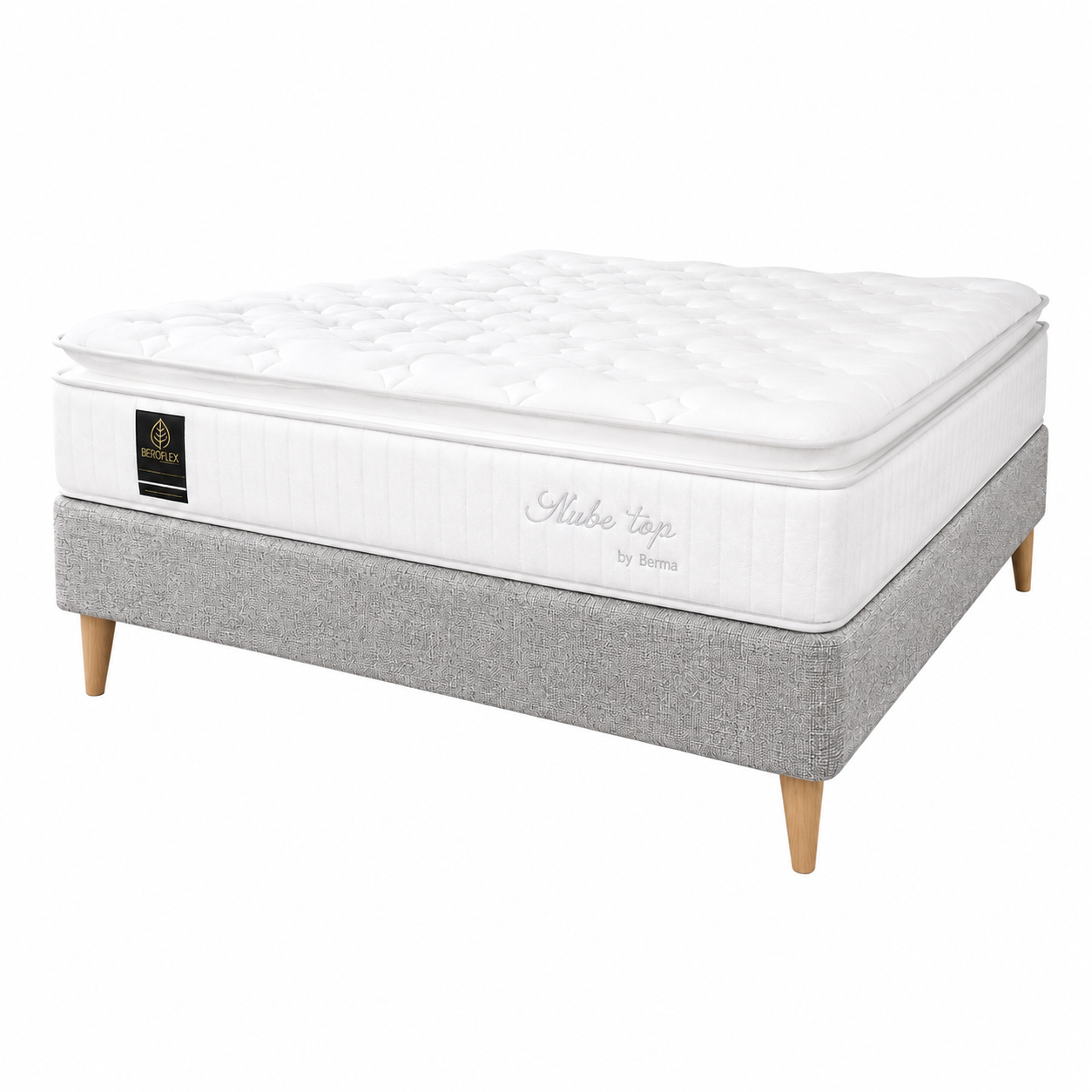 Sommier Nube Top Resortes + Pillow – 2 Plazas