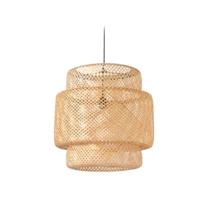 Lámpara Colgante Fibra Natural Bambú Diámetro 50 cm