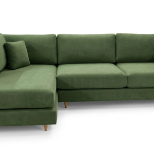 Sofa con Chaise Dublin 5 Cuerpos (300 cm) EASY CLEAN – Verde Opaco