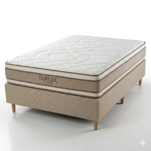 Sommier Duplex Espuma + Doble Pillow - 2 Plazas