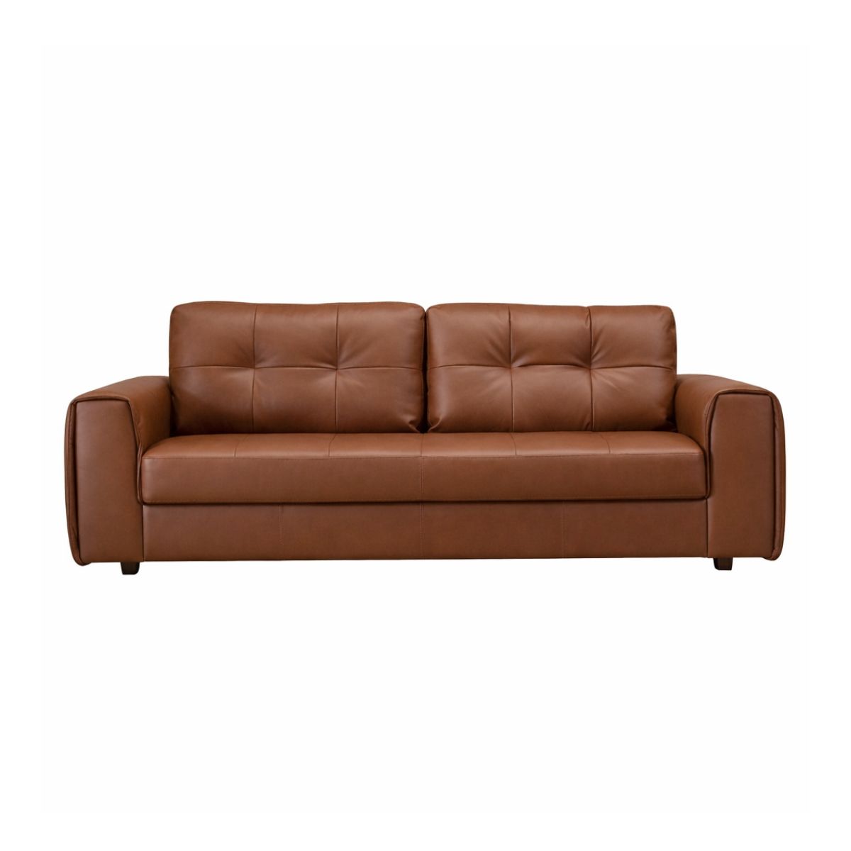 Sofá Sillón 100% Cuero - Raffaello 3 Cuerpos Amarula