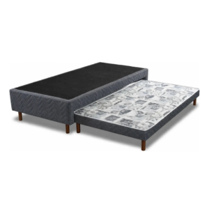 Box Cama Marinera 1 Plaza – Gris Oscuro