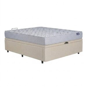 Box Baúl Leggo – Beige  + Colchón 110 Linea Dorada Espuma – 1 plaza y media