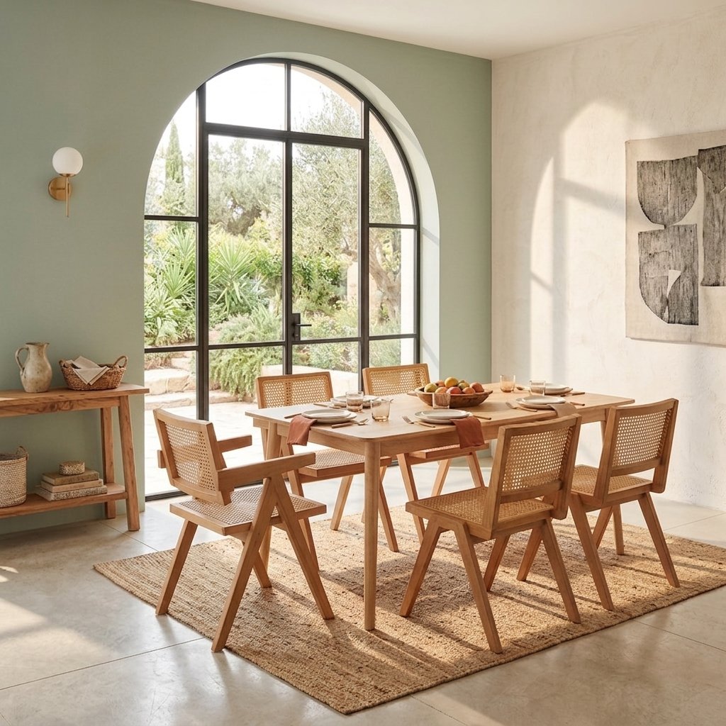 Mesa de comedor 140 cm – Madera maciza – Oslo - Imagen 5