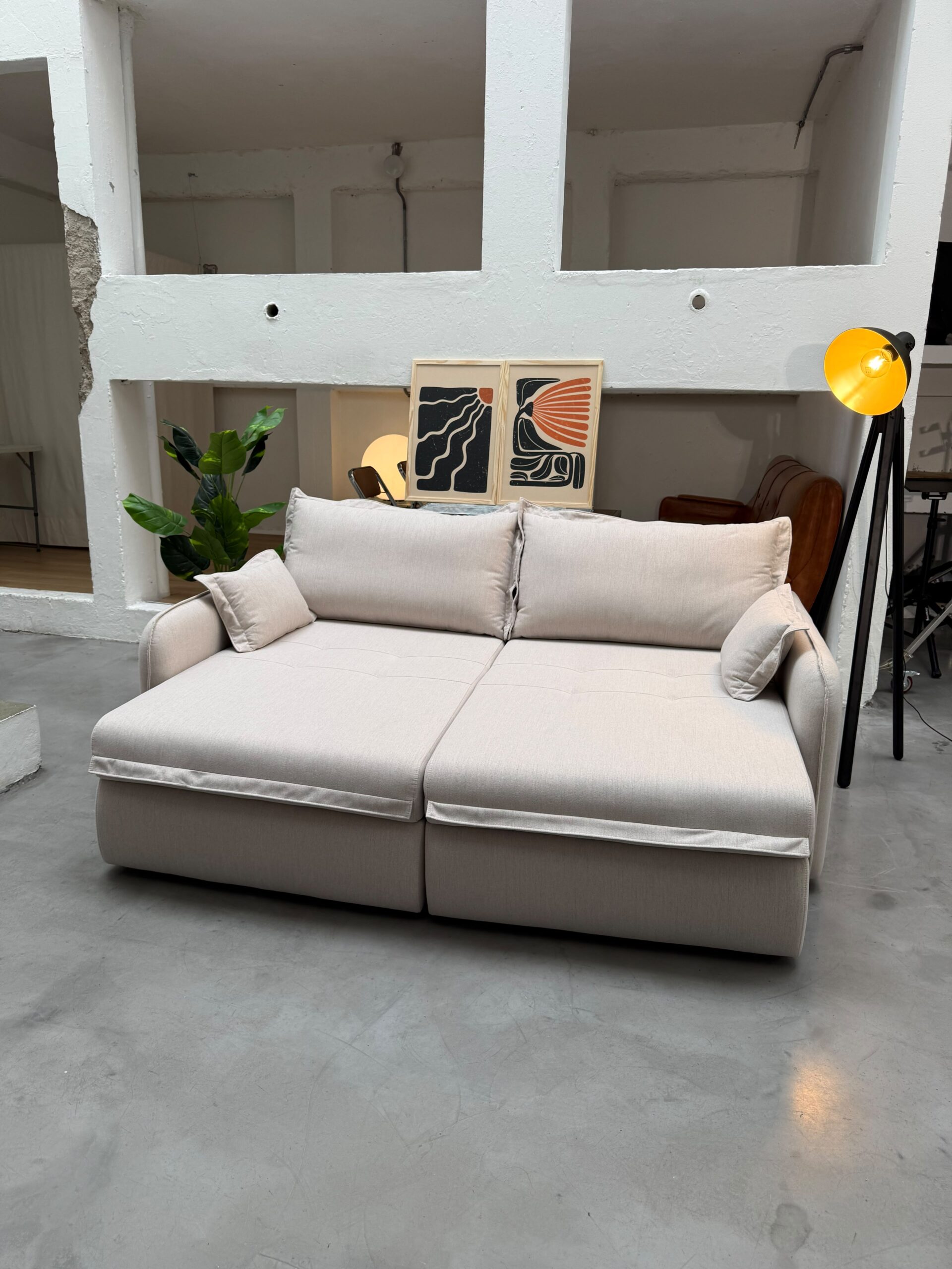 Sofá Petrópolis 3 Cuerpos (210cm) EASY CLEAN – Beige - Imagen 4