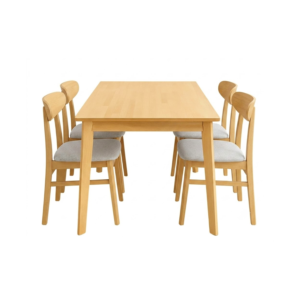 Juego de Comedor Yuvila Mesa Rectangular 110cm + 4 Sillas