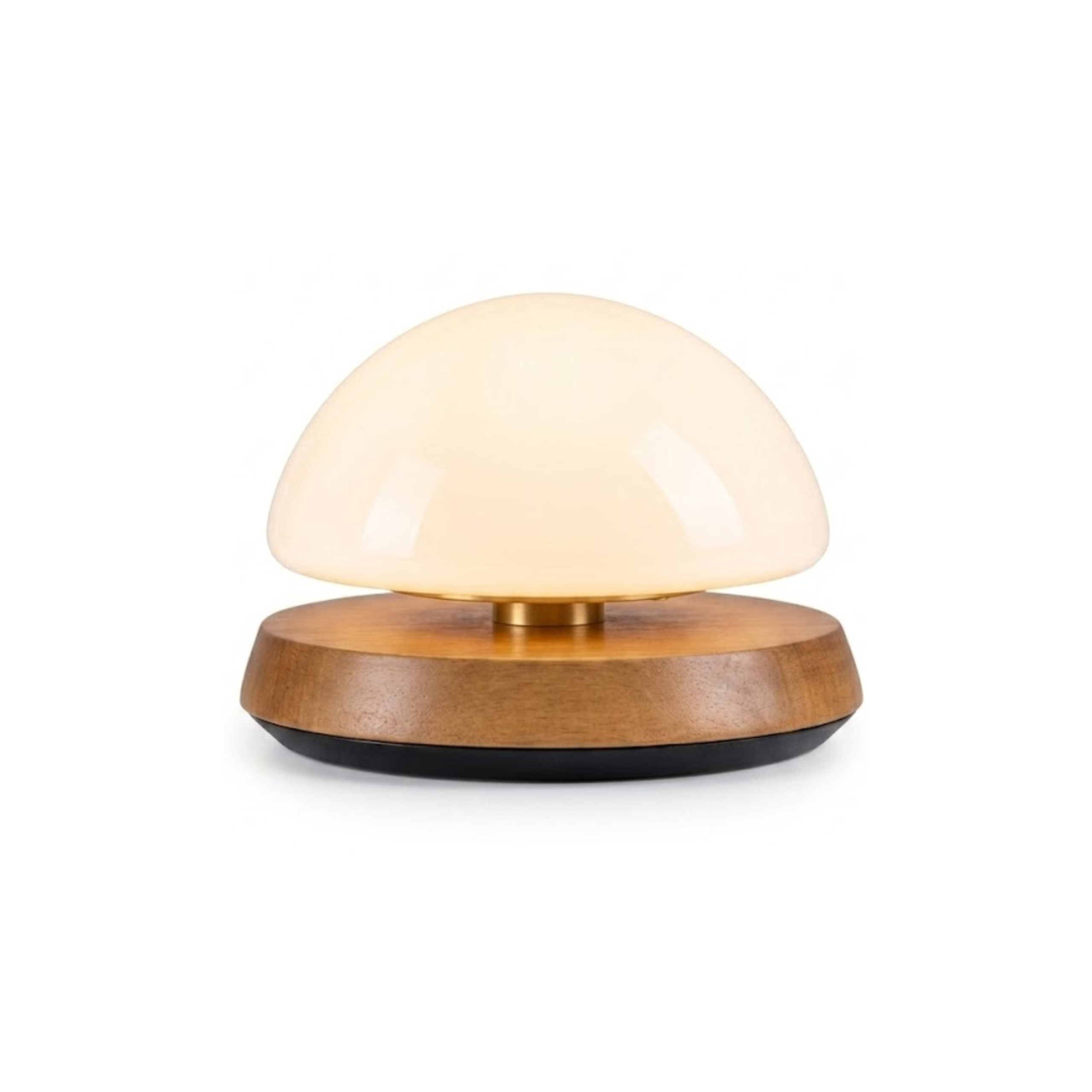 Lampara de Mesa Flotante -  Madera / Vidrio