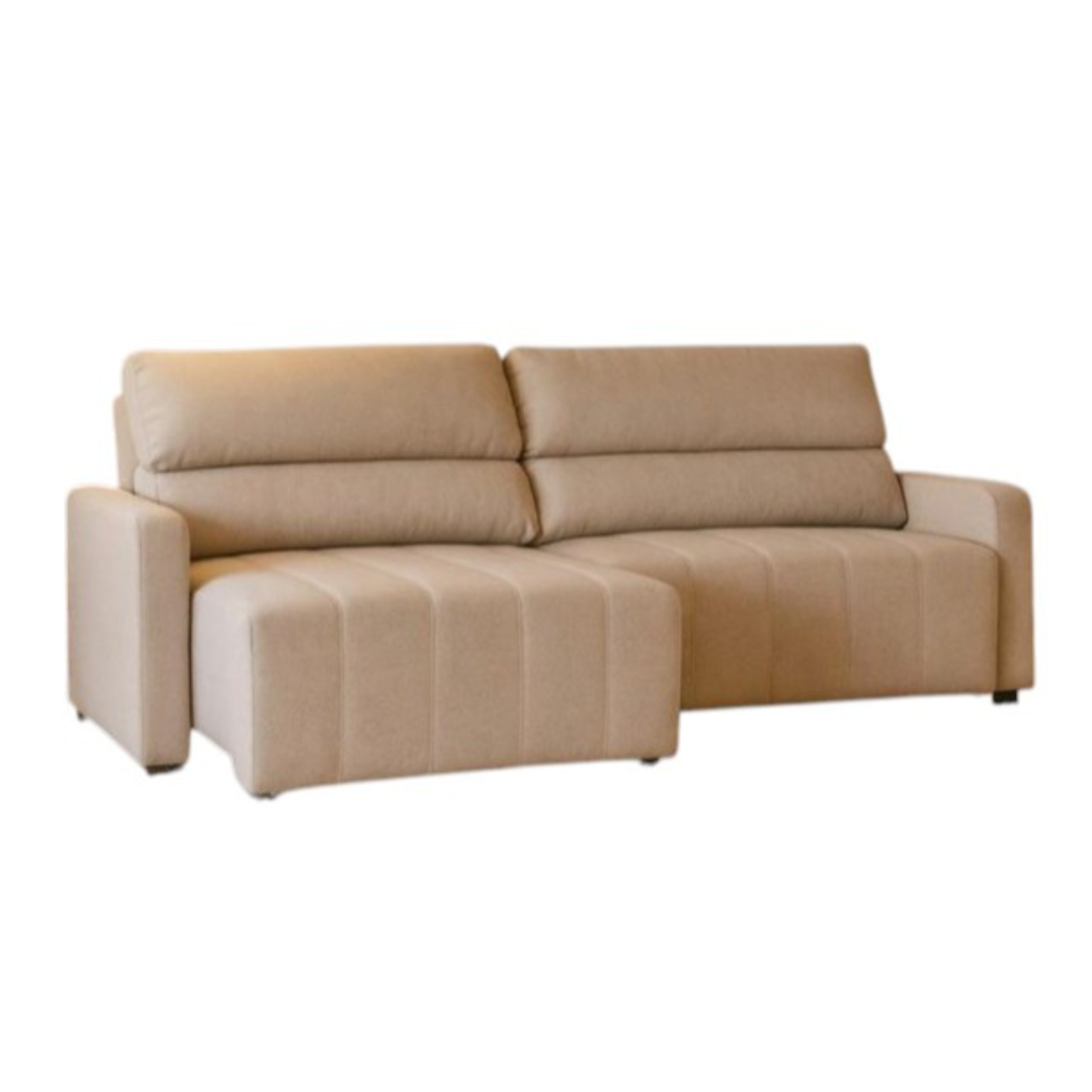 Sofá Havai Extensible Reclinable – Beige – 3 Cuerpos