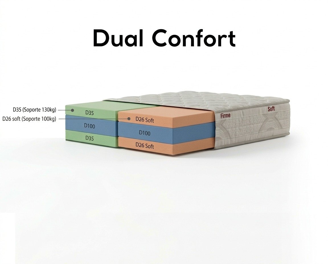 Colchón Dual Confort – 2 Plazas - Imagen 2