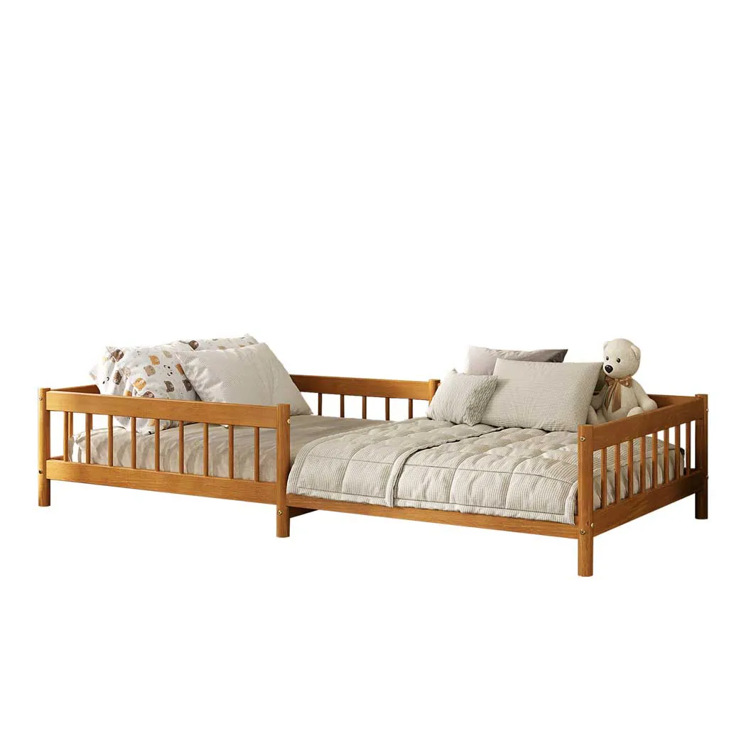 PREVENTA - Cama Montessori 90 X 190 Madera Maciza -  Dudy Caramel