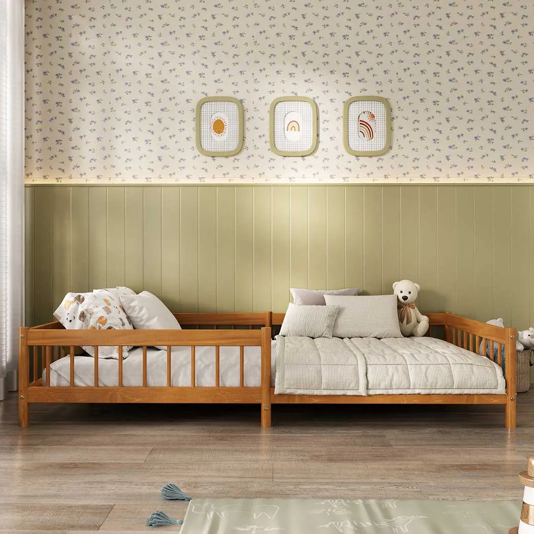 PREVENTA - Cama Montessori 90 X 190 Madera Maciza -  Dudy Caramel - Imagen 4