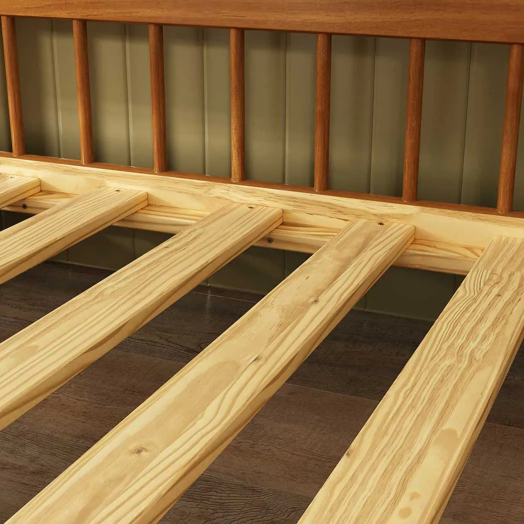 PREVENTA - Cama Montessori 90 X 190 Madera Maciza -  Dudy Caramel - Imagen 7
