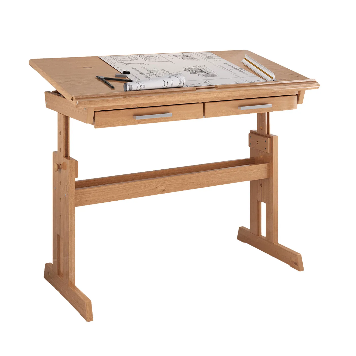 PREVENTA – Escritorio De Dibujo Olivia – Madera Maciza Freijo