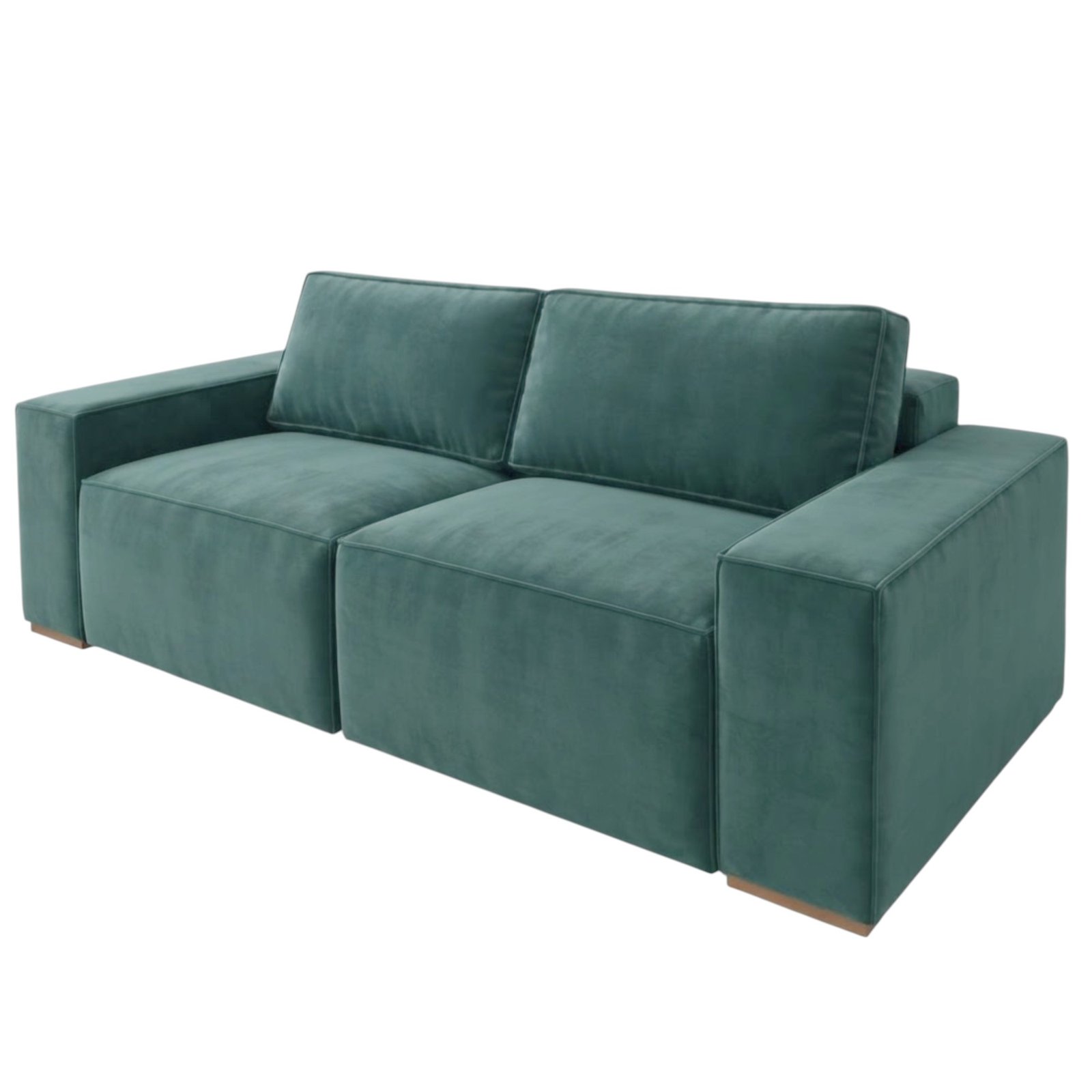 PREVENTA - Sofá Retráctil España 3 Cuerpos (210cm) EASY CLEAN - Verde Petróleo