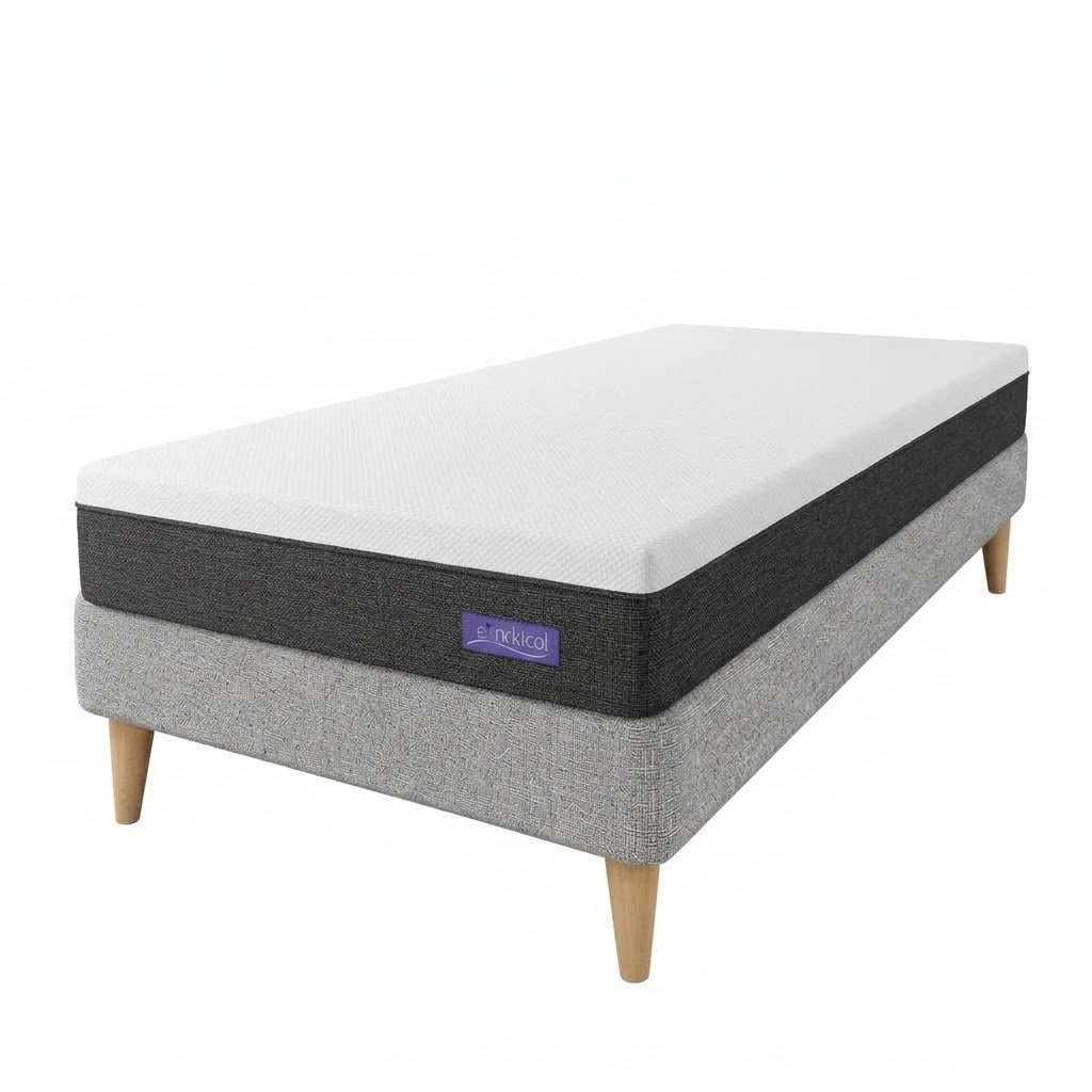 Conjunto sommier espuma Limay - 1 plaza (90 x 185)