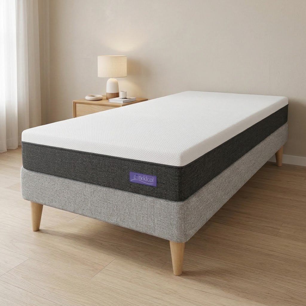 Conjunto sommier espuma Limay - 1 plaza (90 x 185)