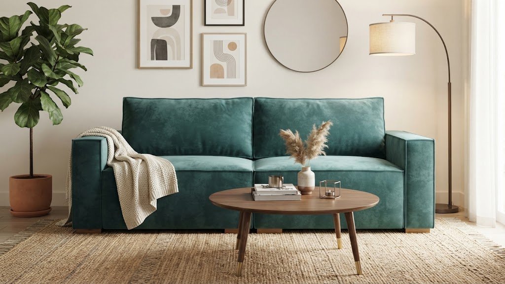 PREVENTA - Sofá Retráctil España 3 Cuerpos (210cm) EASY CLEAN - Verde Petróleo - Imagen 2