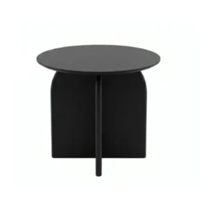 Mesa de Comedor Arco Ovalada 90x100cm – Negro