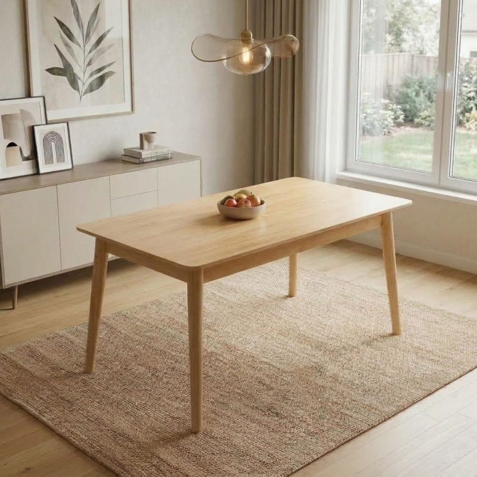 Mesa de comedor 120 cm – Madera maciza – Oslo